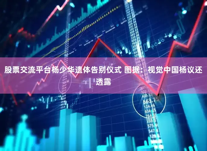 股票交流平台杨少华遗体告别仪式 图据：视觉中国杨议还透露