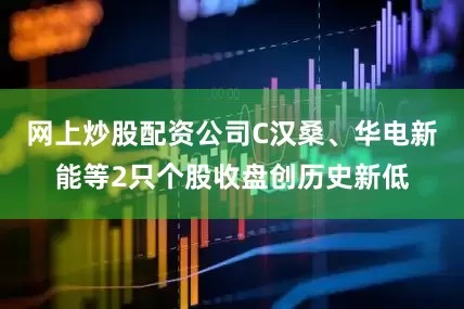 网上炒股配资公司C汉桑、华电新能等2只个股收盘创历史新低